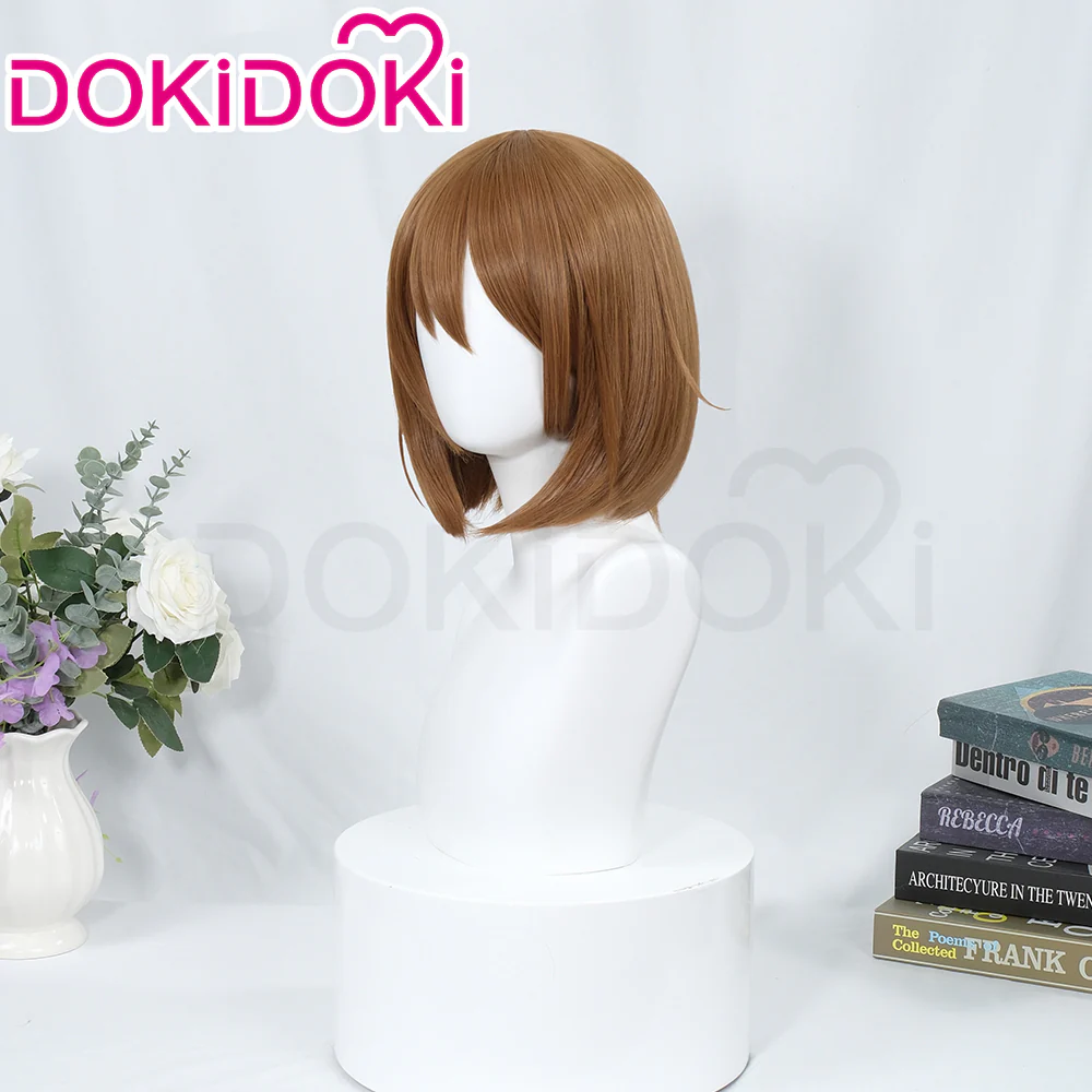 【Ready For Ship】DokiDoki Anime K-ON Cosplay Hirasawa Yui Wig Short Straight Brown Hair - Image 3