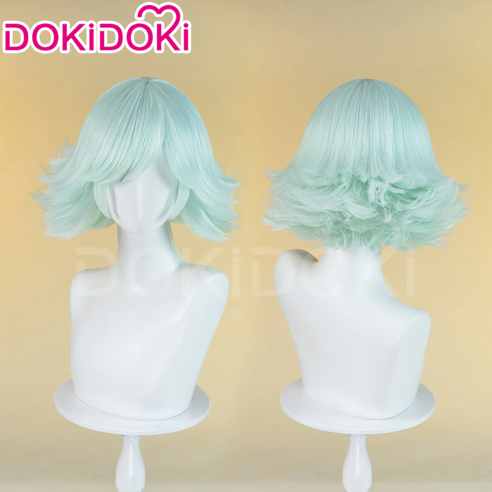 【Ready For Ship】DokiDoki Anime Kamisama Kiss Cosplay Mizuki Wig Short Straight Green /  White Wig Women - Image 7