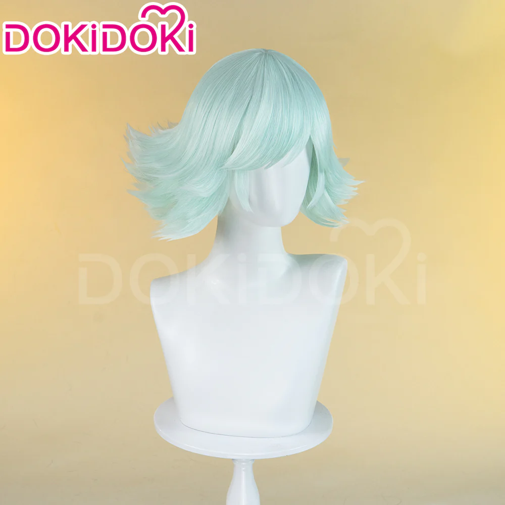 【Ready For Ship】DokiDoki Anime Kamisama Kiss Cosplay Mizuki Wig Short Straight Green /  White Wig Women - Image 8