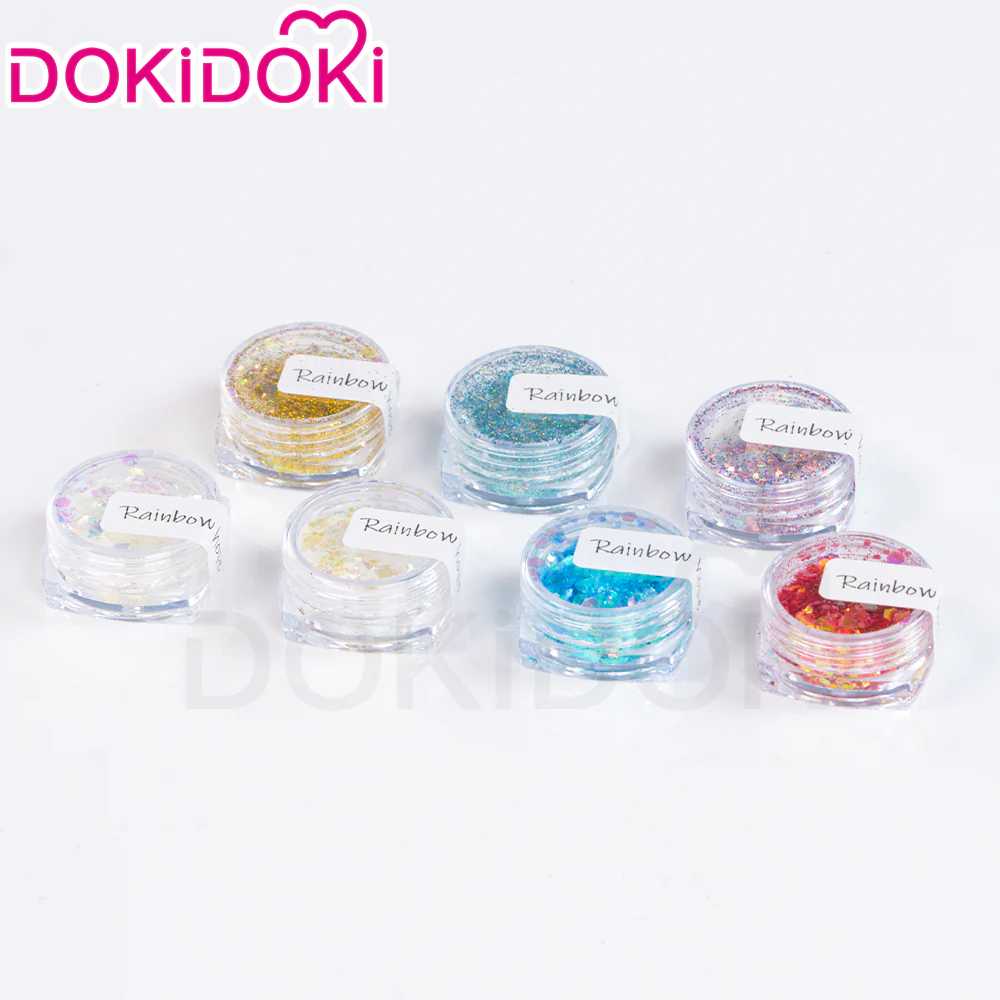 【Ready For Ship】DokiDoki Anime Land of the Lustrous Cosplay Diamond Wig Short Curly Hair/Shinny Laser Paper / Glitter/ Aurora Laser Sequins - Image 12