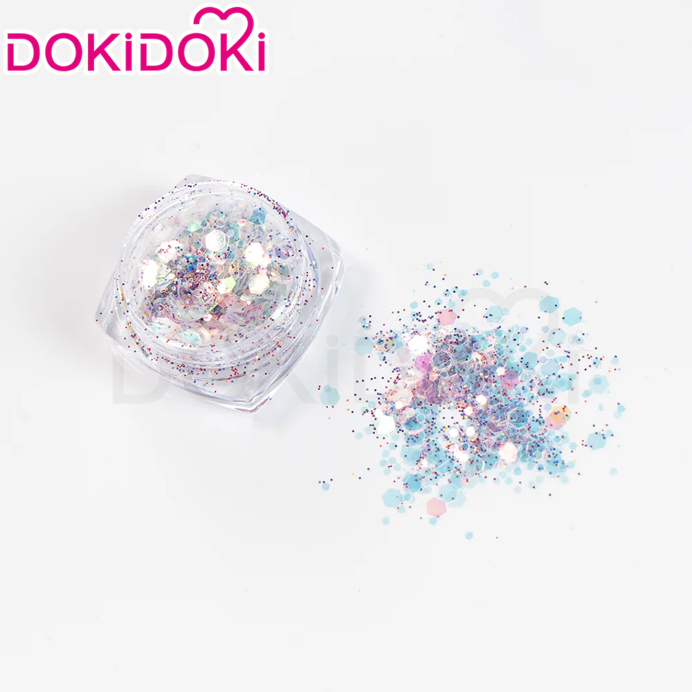 【Ready For Ship】DokiDoki Anime Land of the Lustrous Cosplay Diamond Wig Short Curly Hair/Shinny Laser Paper / Glitter/ Aurora Laser Sequins - Image 16