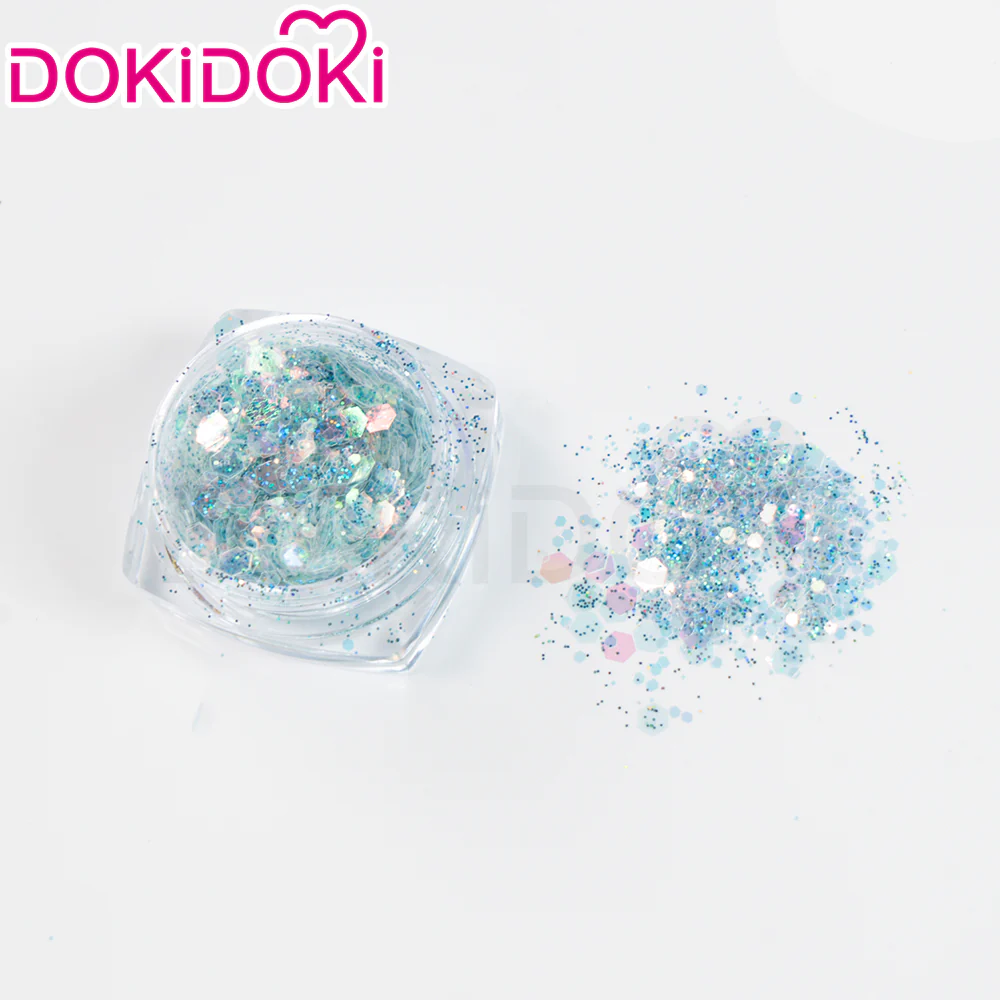 【Ready For Ship】DokiDoki Anime Land of the Lustrous Cosplay Diamond Wig Short Curly Hair/Shinny Laser Paper / Glitter/ Aurora Laser Sequins - Image 18