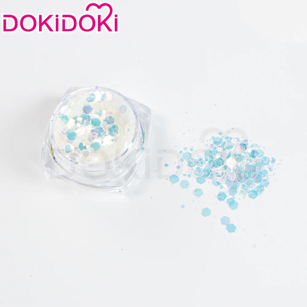 【Ready For Ship】DokiDoki Anime Land of the Lustrous Cosplay Diamond Wig Short Curly Hair/Shinny Laser Paper / Glitter/ Aurora Laser Sequins - Image 19