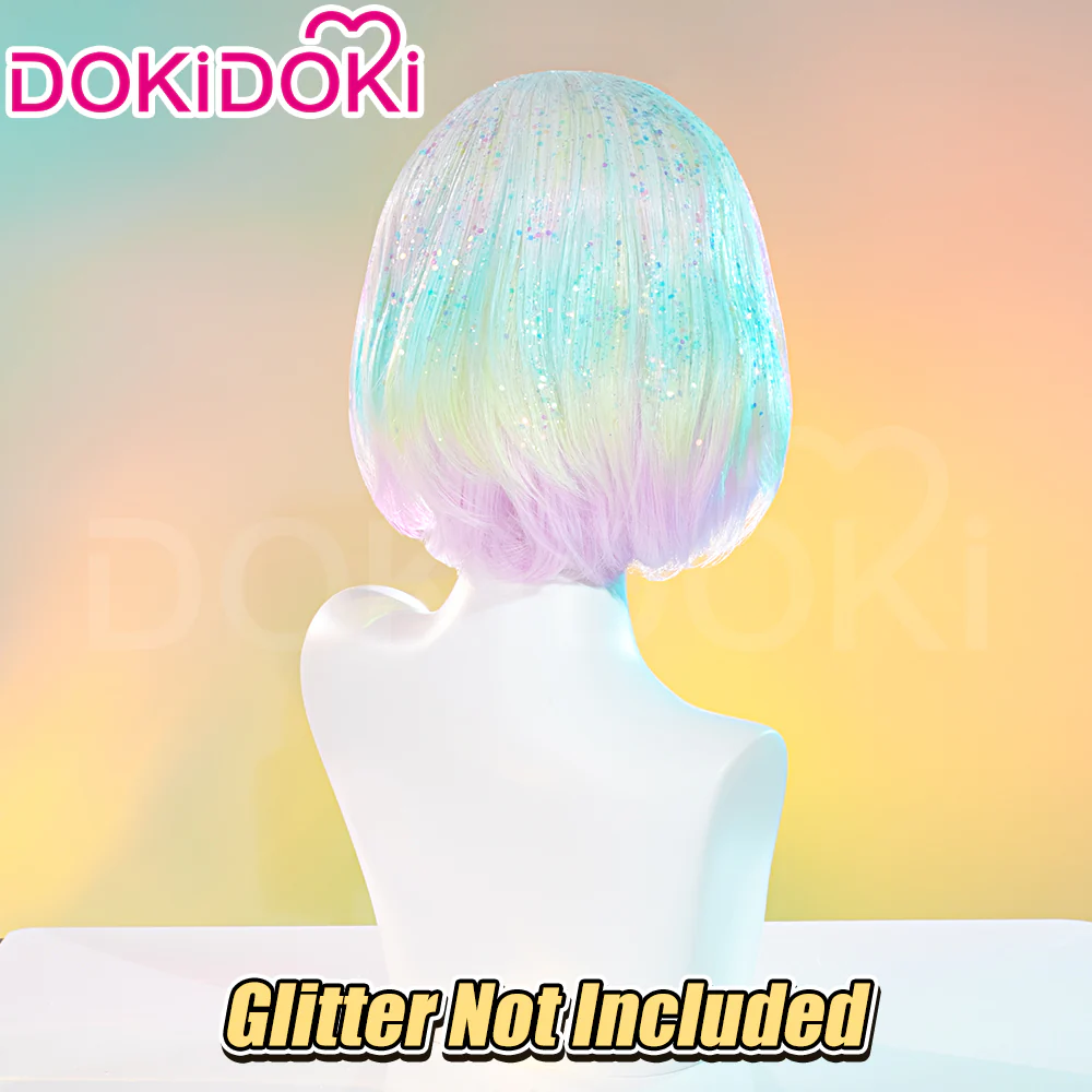 【Ready For Ship】DokiDoki Anime Land of the Lustrous Cosplay Diamond Wig Short Curly Hair/Shinny Laser Paper / Glitter/ Aurora Laser Sequins - Image 5