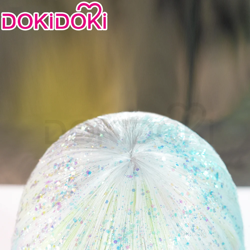 【Ready For Ship】DokiDoki Anime Land of the Lustrous Cosplay Diamond Wig Short Curly Hair/Shinny Laser Paper / Glitter/ Aurora Laser Sequins - Image 8