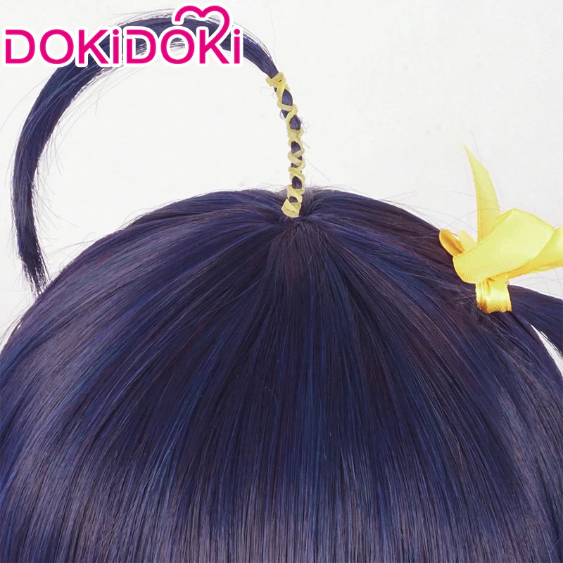 DokiDoki Anime Love, Chunibyo & Other Delusions Cosplay Takanashi Rikka Cosplay Wig Short Dark Purple - Image 4