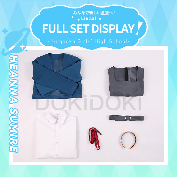 DokiDoki-SR Anime LoveLive! Super Star!!Cosplay Costume Heanna Sumire/Hazuki Ren/Arashi Chisato/Tang Keke/Shibuya Kanon - Image 8