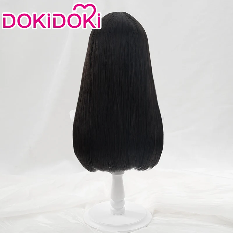 DokiDoki Anime Lycoris Recoil Cosplay Inoue Takina Cosplay Wig Black Long Hair - Image 3