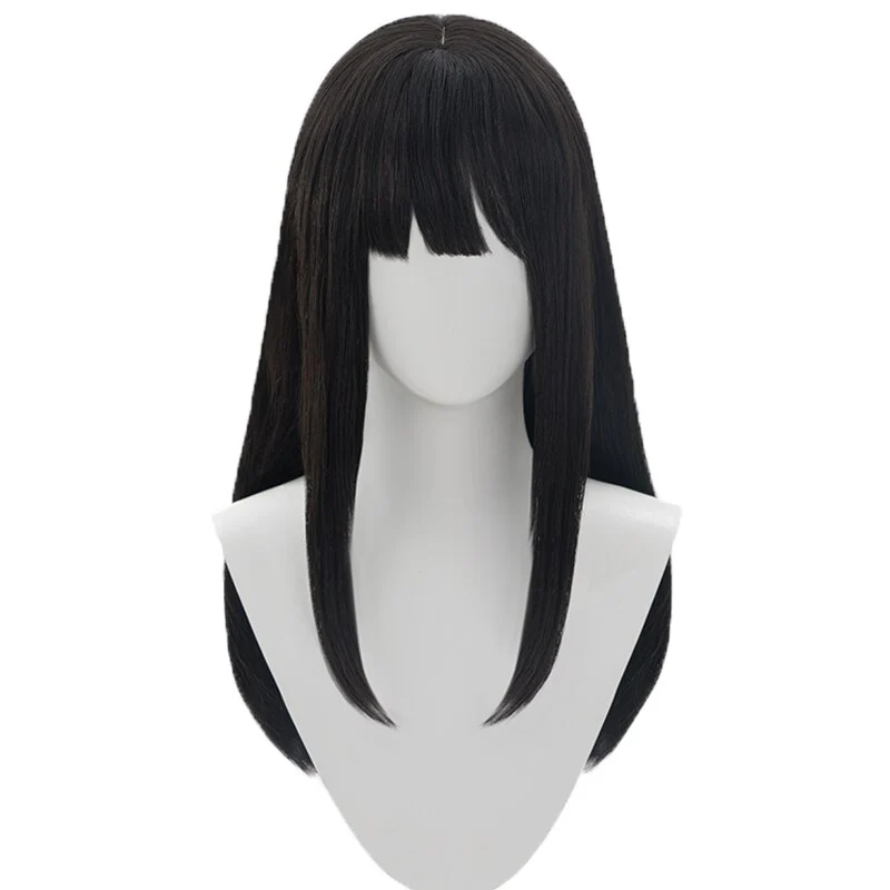 DokiDoki Anime Lycoris Recoil Cosplay Inoue Takina Cosplay Wig Black Long Hair - Image 6