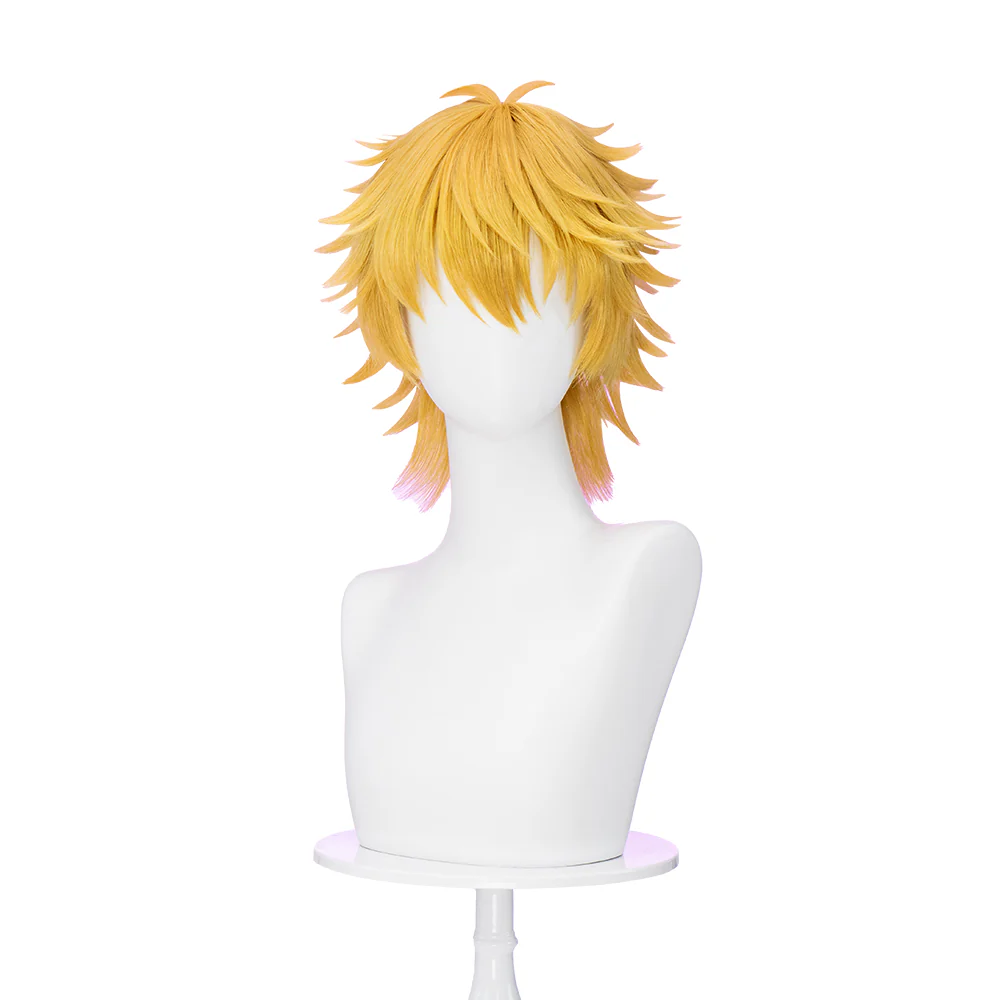 【Ready For Ship】DokiDoki Anime Maid Sama! Cosplay Usui Takumi Wig Short Yellow Hair Kaicho Wa Maid-Sama! - Image 2