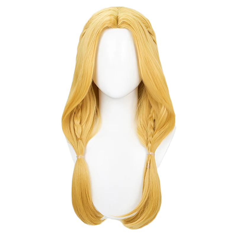 【Ready For Ship】DokiDoki Anime Manga Delicious in Dungeon Cosplay Marcille Donato Wig Long Straight Yellow Hair Dungeon Meshi - Image 5