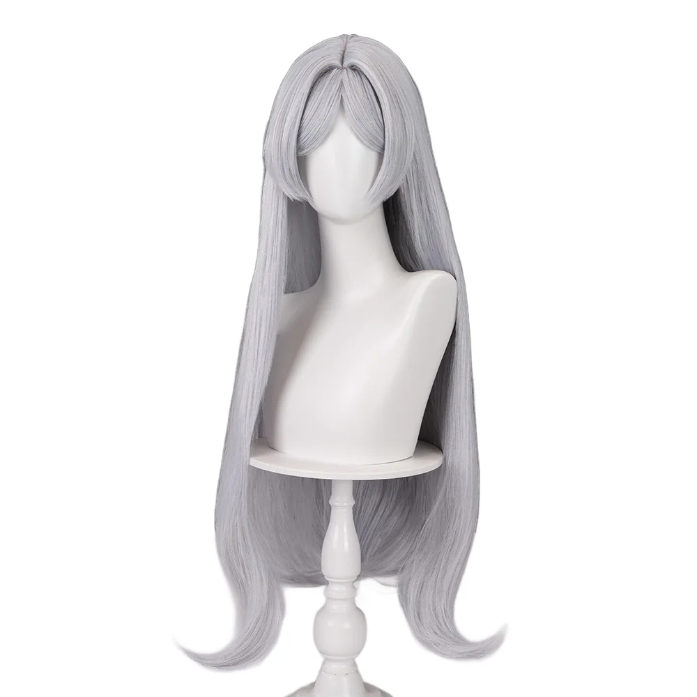 【Partially Ready For Ship】DokiDoki Anime Manga Cosplay Wig / Earrings/ Ring / Eyelashes Long Straight White Grey Hair - Image 12