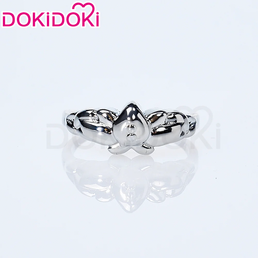 【Partially Ready For Ship】DokiDoki Anime Manga Cosplay Wig / Earrings/ Ring / Eyelashes Long Straight White Grey Hair - Image 15
