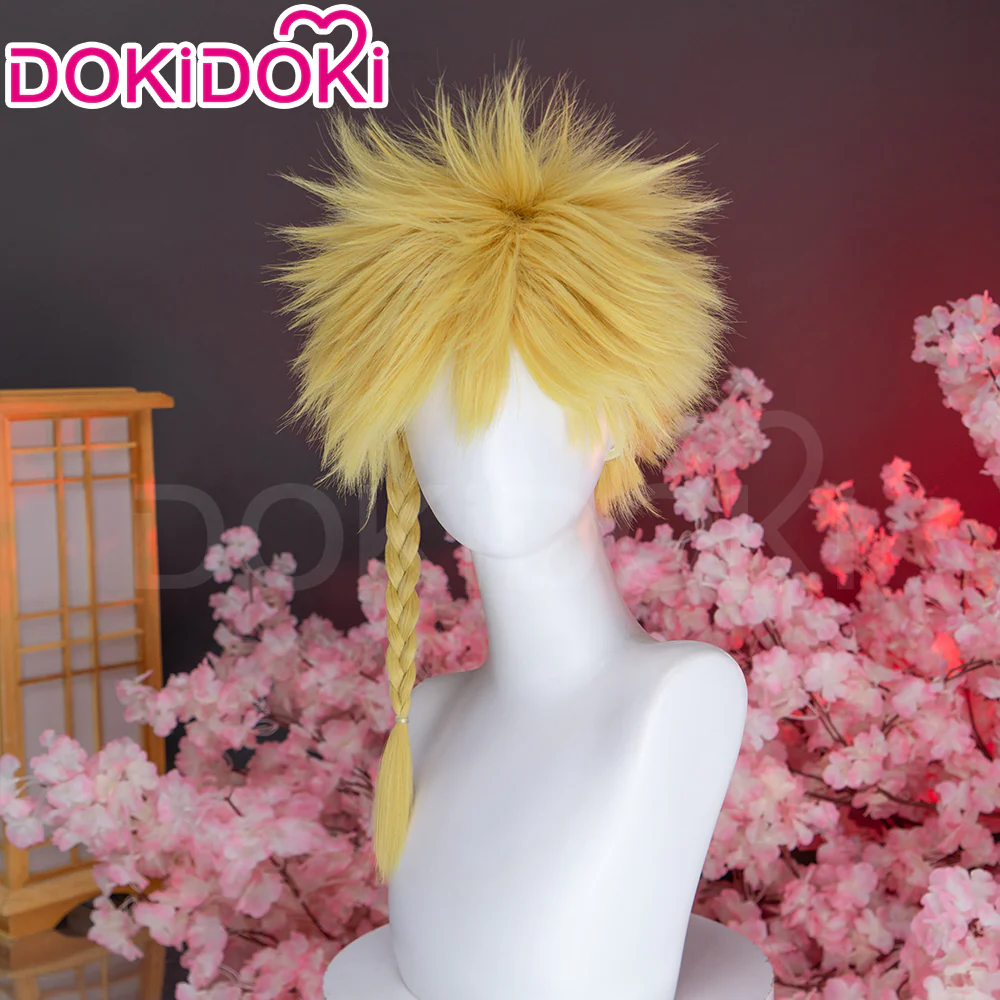 DokiDoki Anime Manga Hell's Paradise: Jigokuraku Cosplay Aza Chobei Wig Short Blonde Hair - Image 2
