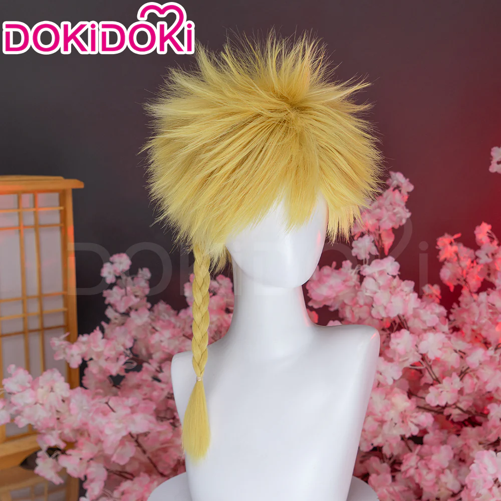 DokiDoki Anime Manga Hell's Paradise: Jigokuraku Cosplay Aza Chobei Wig Short Blonde Hair - Image 3