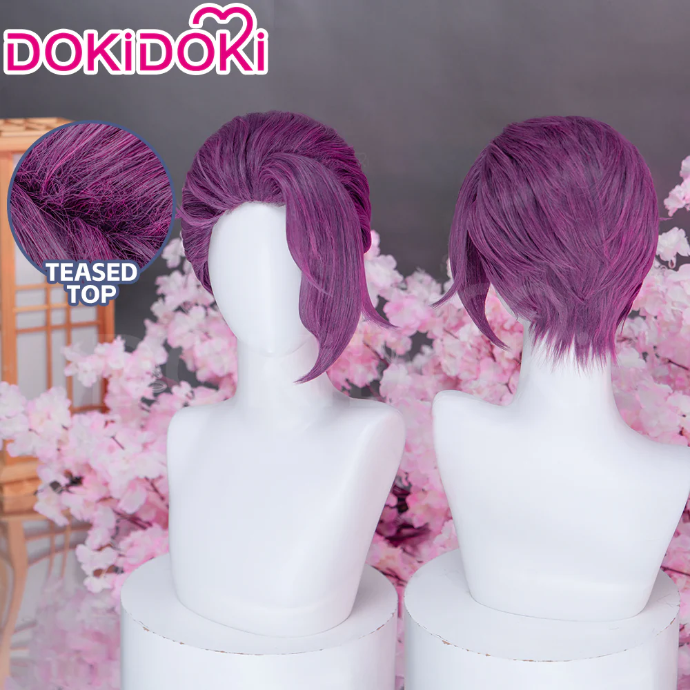 DokiDoki Anime Manga Hell's Paradise: Jigokuraku Cosplay Rien Wig Short Violet Hair