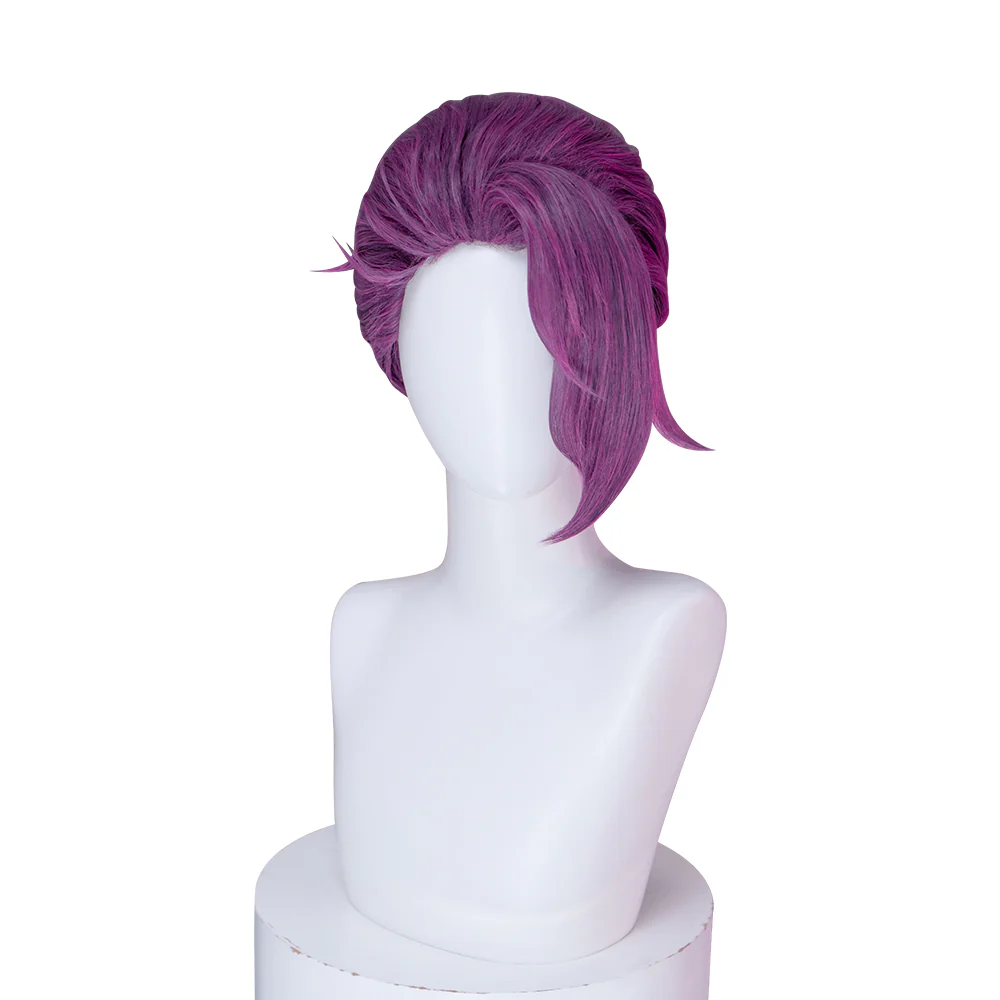 DokiDoki Anime Manga Hell's Paradise: Jigokuraku Cosplay Rien Wig Short Violet Hair - Image 5