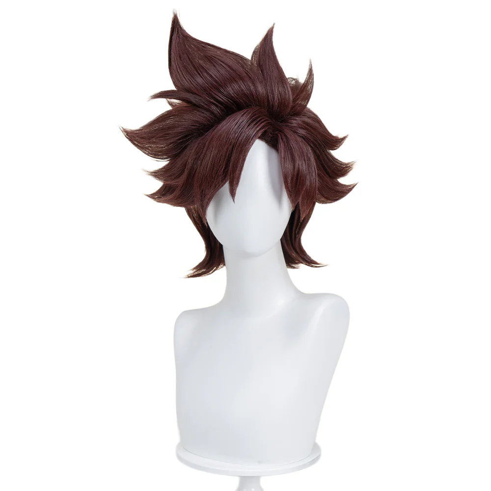 【Ready For Ship】DokiDoki Anime Mashin Hero Wataru Cosplay Ikusabe Wataru Wig Short Brown Hair - Image 2