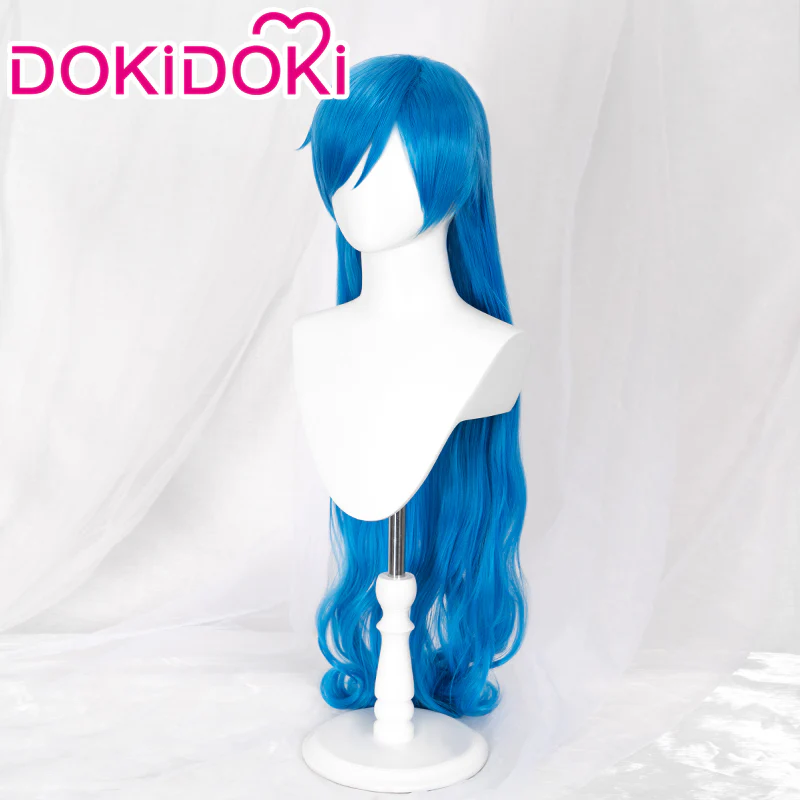 【Ready For Ship】DokiDoki Anime Mermaid Melody Pichi Pichi Pitch Cosplay Hanon Hosho Cosplay Wig Long Curly Blue - Image 2