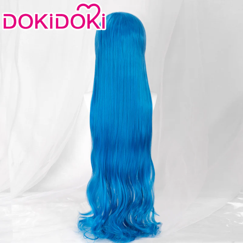【Ready For Ship】DokiDoki Anime Mermaid Melody Pichi Pichi Pitch Cosplay Hanon Hosho Cosplay Wig Long Curly Blue - Image 3
