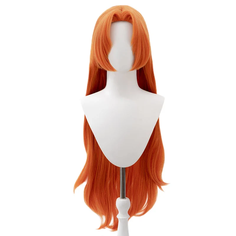 【Ready For Ship】DokiDoki Anime Mermaid Melody Pichi Pichi Pitch Cosplay  Seira Amagi  Cosplay Wig Orange Long Hair - Image 5