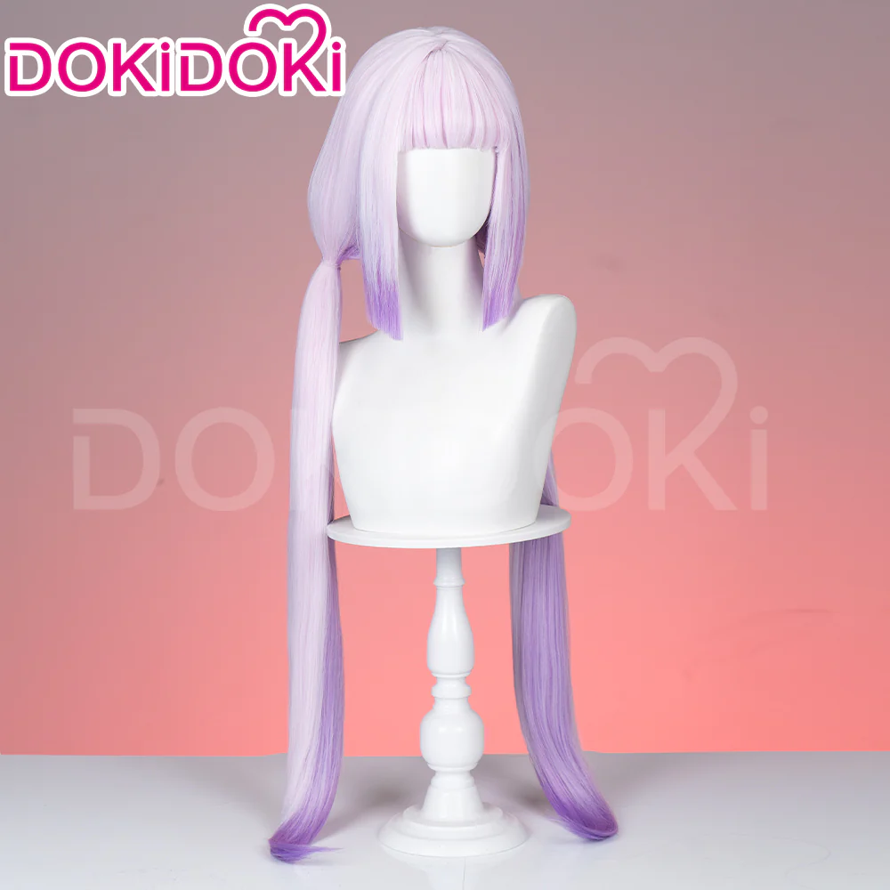 【Ready For Ship】DokiDoki Anime Miss Kobayashi’s Dragon Maid Cosplay Kanna Kamui Wig Long Straight Purple Hair - Image 2
