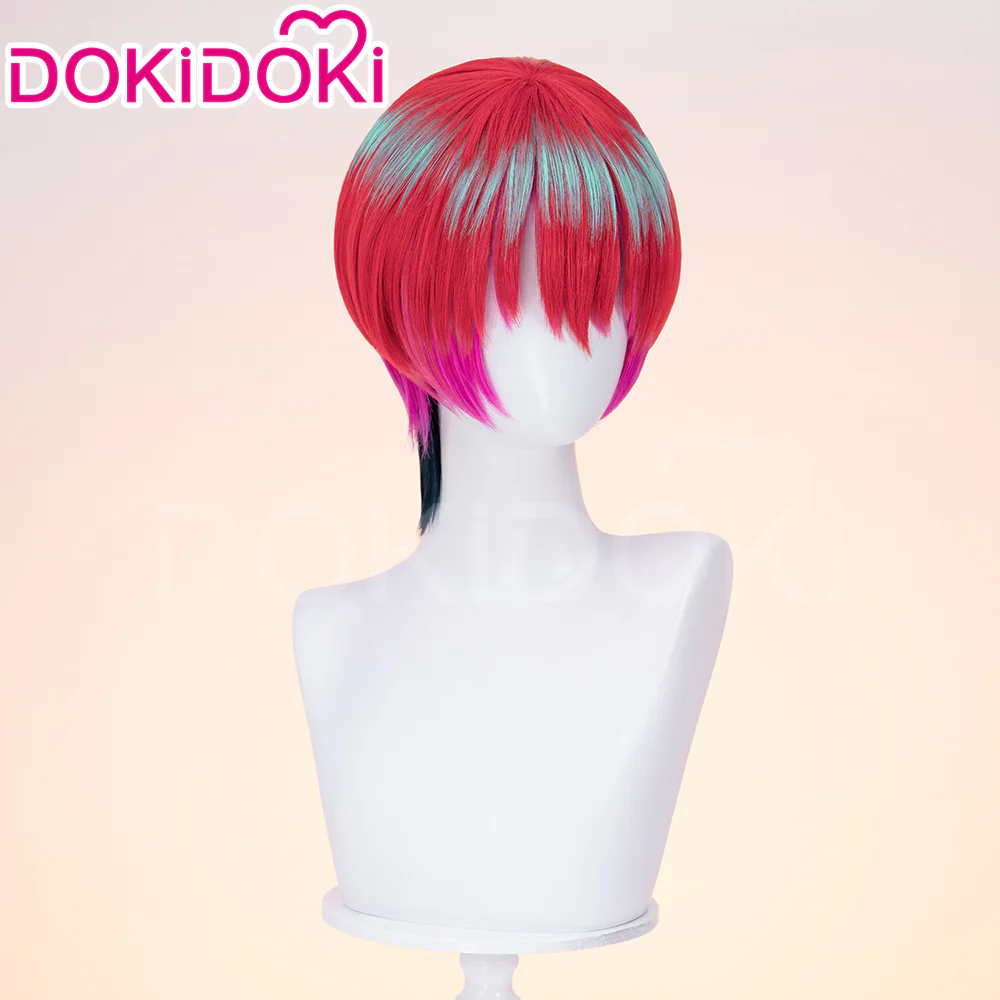 【Ready For Ship】DokiDoki Anime Cosplay Wig Red Short Hair - Image 2