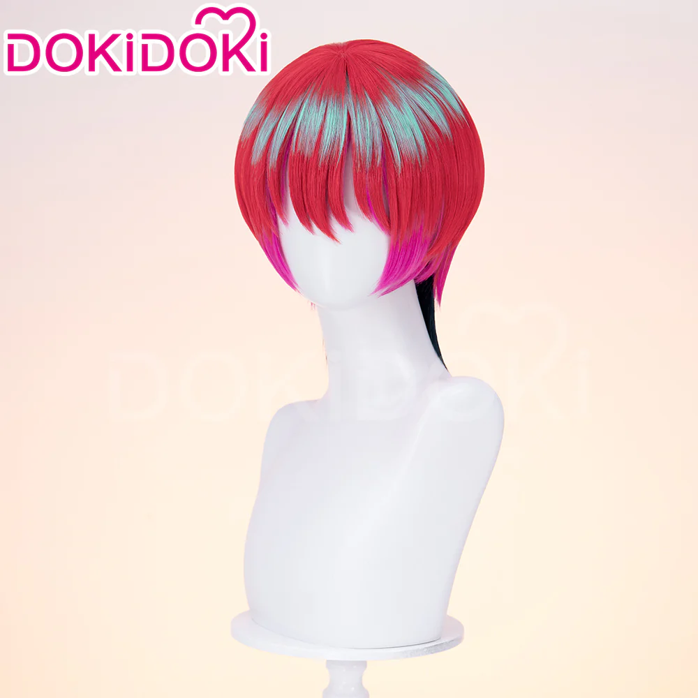 【Ready For Ship】DokiDoki Anime Cosplay Wig Red Short Hair - Image 3