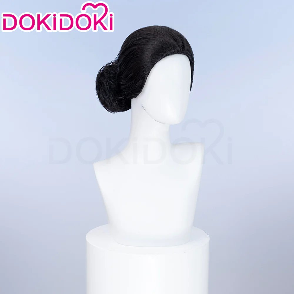 DokiDoki Anime Movie The Boy and the Heron Cosplay Lady Himi Wig Short Black - Image 3