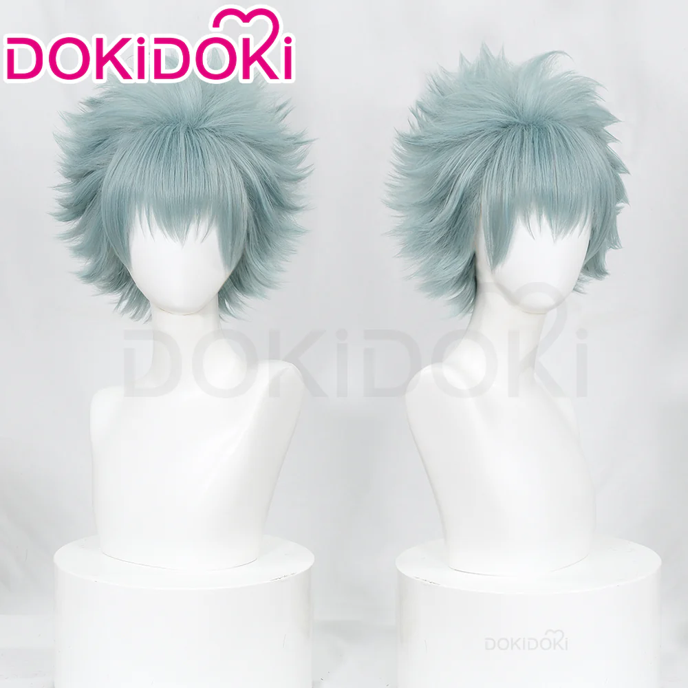 【Ready For Ship】DokiDoki Anime NANA Cosplay Okazaki Shinichi Wig Short Straight Blue Hair
