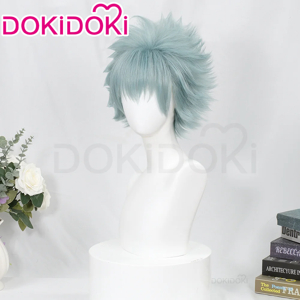 【Ready For Ship】DokiDoki Anime NANA Cosplay Okazaki Shinichi Wig Short Straight Blue Hair - Image 2