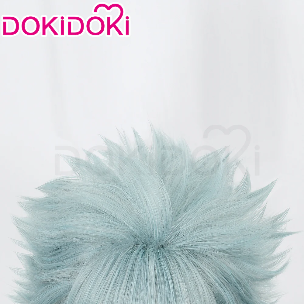 【Ready For Ship】DokiDoki Anime NANA Cosplay Okazaki Shinichi Wig Short Straight Blue Hair - Image 4