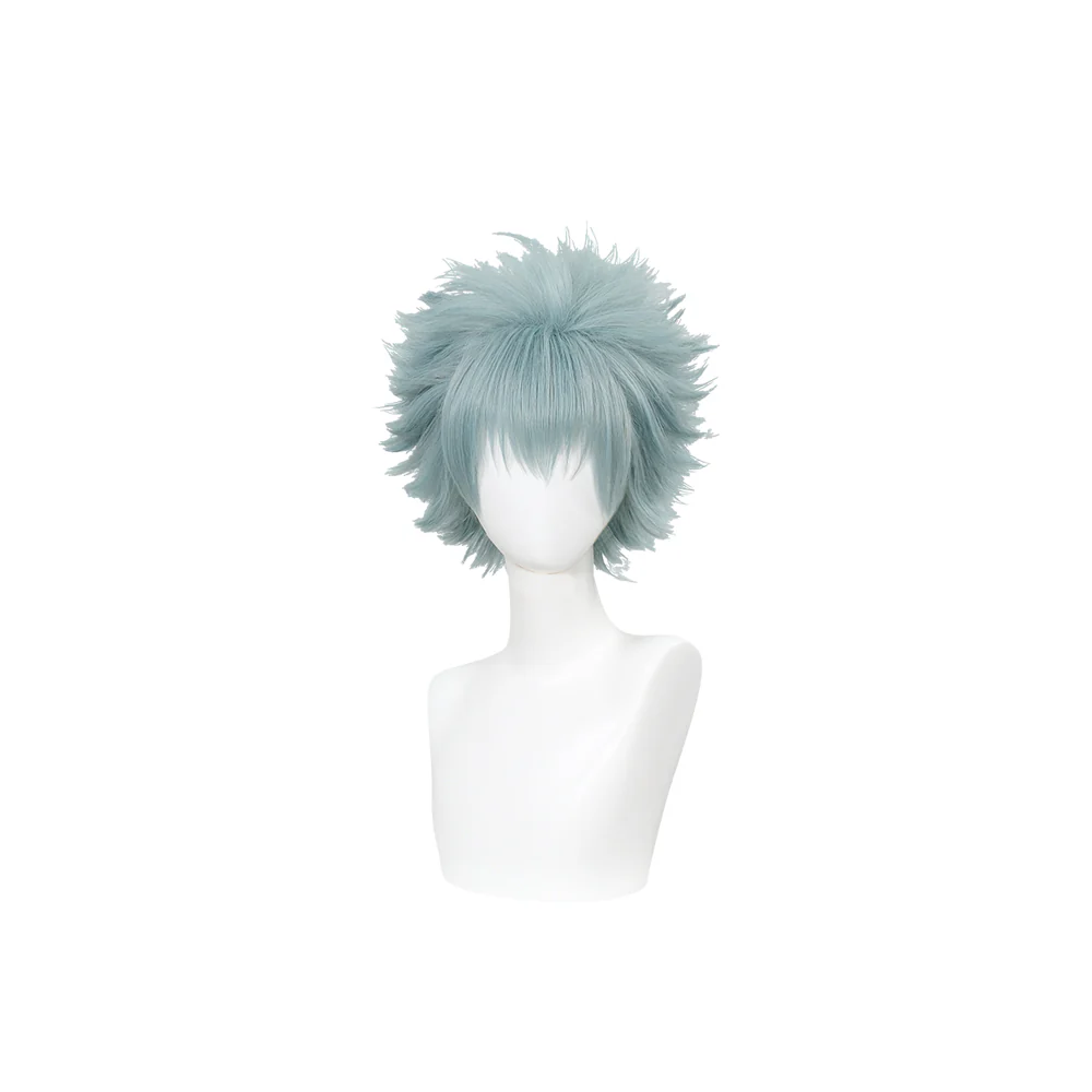 【Ready For Ship】DokiDoki Anime NANA Cosplay Okazaki Shinichi Wig Short Straight Blue Hair - Image 5