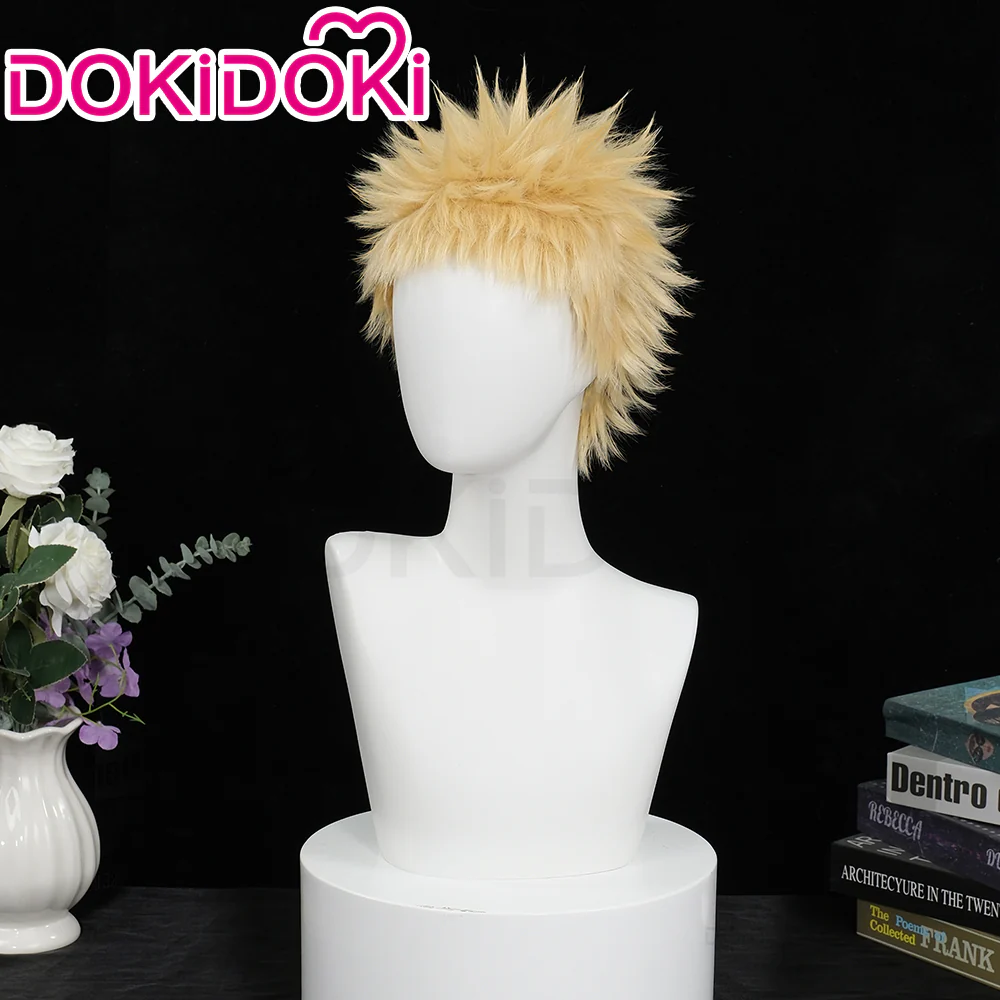 【Ready For Ship】DokiDoki Anime NANA Cosplay Terashima Nobuo Wig Short Straight Yellow Hair - Image 2