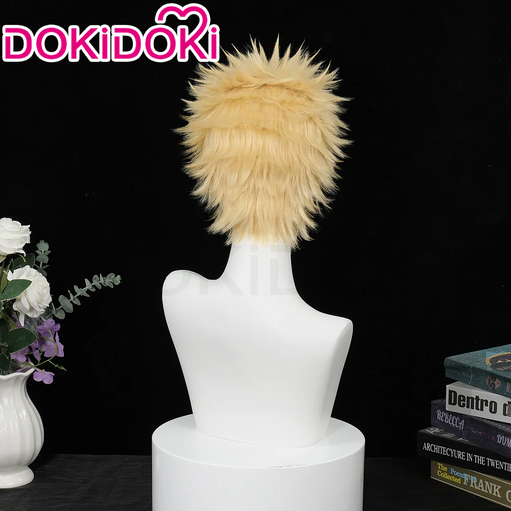 【Ready For Ship】DokiDoki Anime NANA Cosplay Terashima Nobuo Wig Short Straight Yellow Hair - Image 3