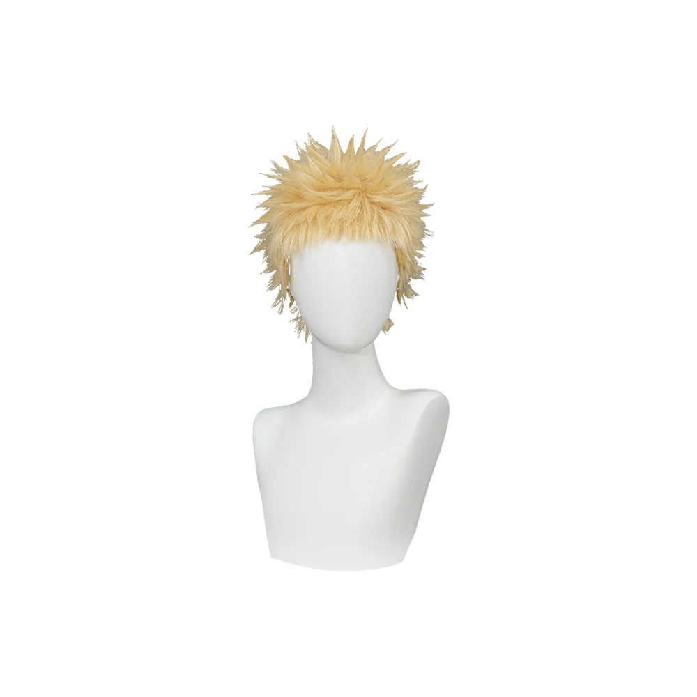 【Ready For Ship】DokiDoki Anime NANA Cosplay Terashima Nobuo Wig Short Straight Yellow Hair - Image 5