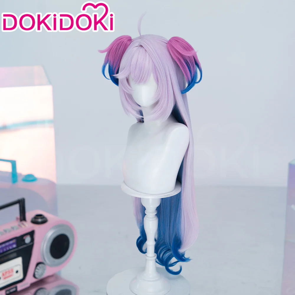 DokiDoki Anime Needy Girl Overdose Cosplay Purple Lollipop Wig Long Curly Purple Blue Gradient Hair Deadly Poison Denpa Girl☆Purple Lollipop - Image 2