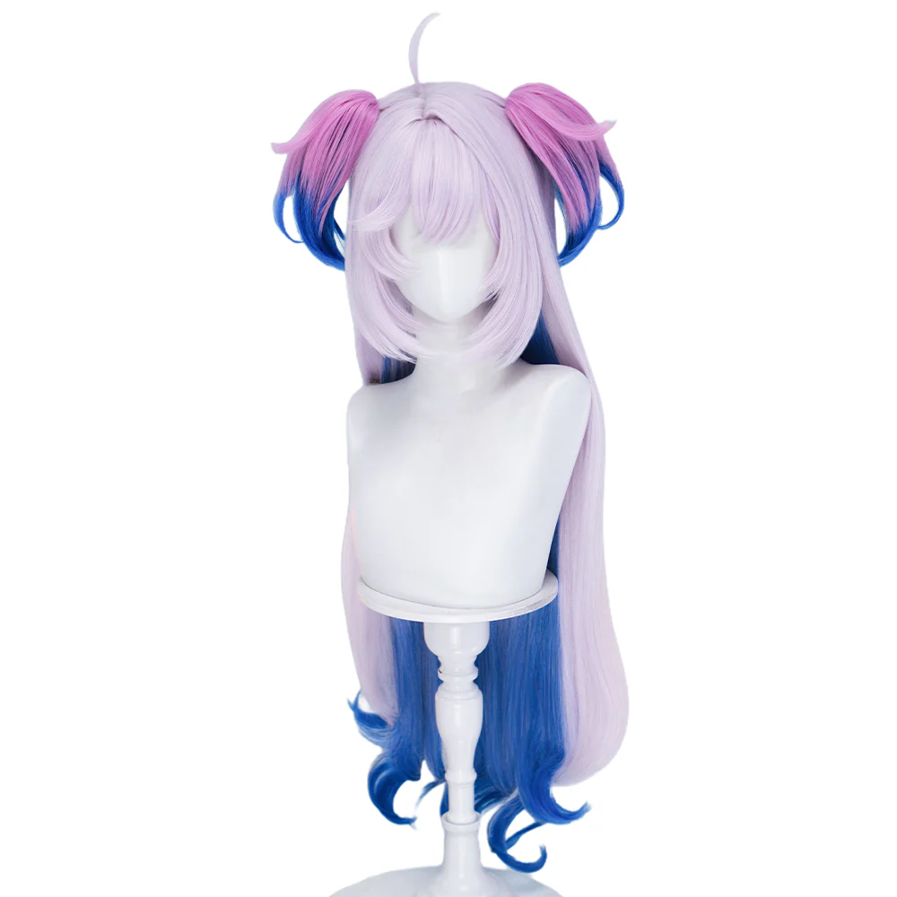 DokiDoki Anime Needy Girl Overdose Cosplay Purple Lollipop Wig Long Curly Purple Blue Gradient Hair Deadly Poison Denpa Girl☆Purple Lollipop - Image 5