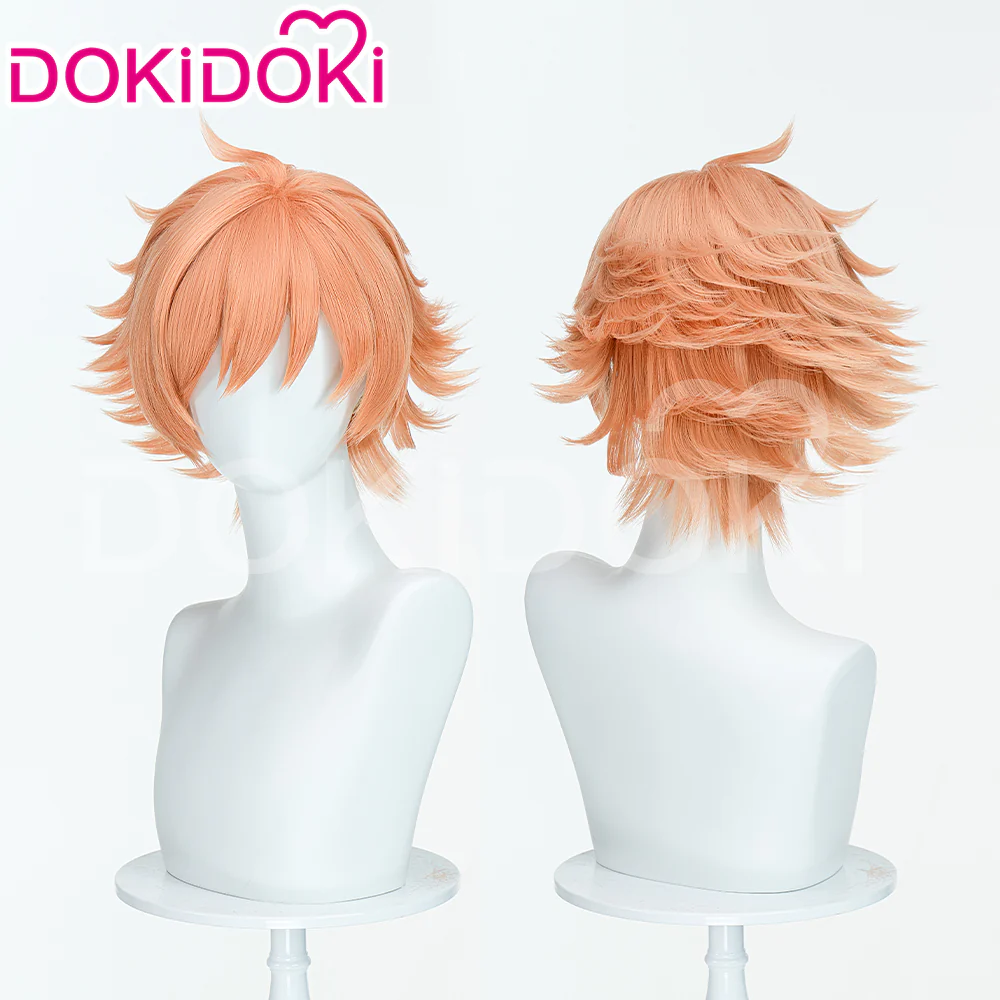 【Ready For Ship】DokiDoki Anime Oran High School Host Club Cosplay Kaoru Hitachiin / Hikaru  Wig Short Brown Hair