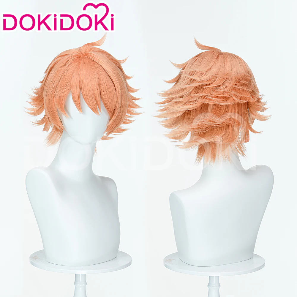【Ready For Ship】DokiDoki Anime Oran High School Host Club Cosplay Kaoru Hitachiin / Hikaru  Wig Short Brown Hair - Image 6