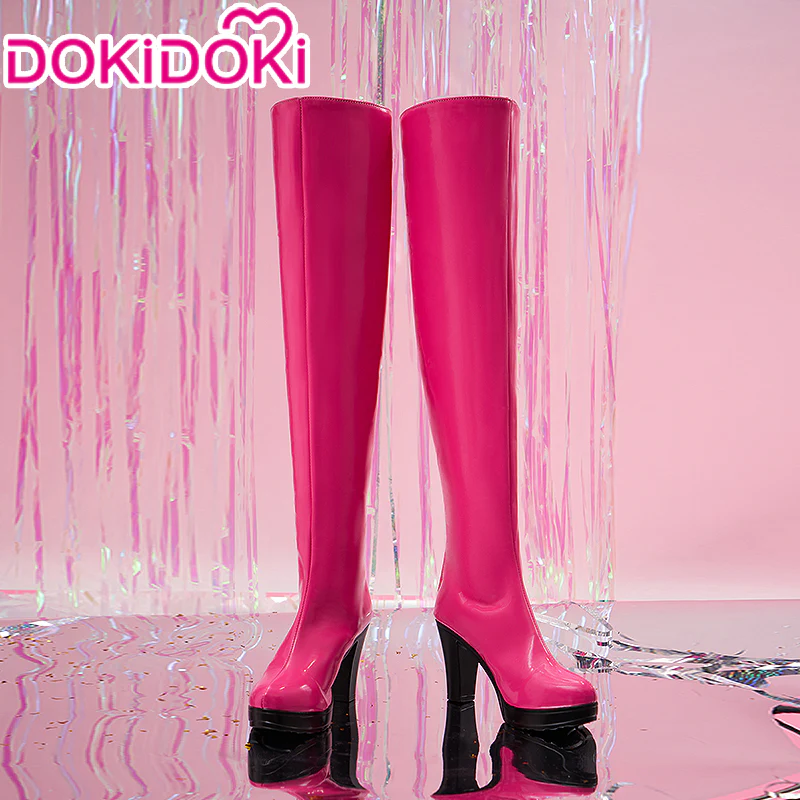 【Ready For Ship】【Last Batch】DokiDoki Anime Oshi no Ko Cosplay Hoshino Ai Pink Shoes Boots - Image 2