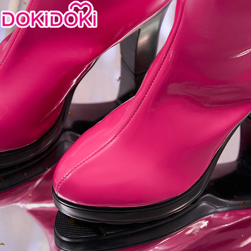 【Ready For Ship】【Last Batch】DokiDoki Anime Oshi no Ko Cosplay Hoshino Ai Pink Shoes Boots - Image 4