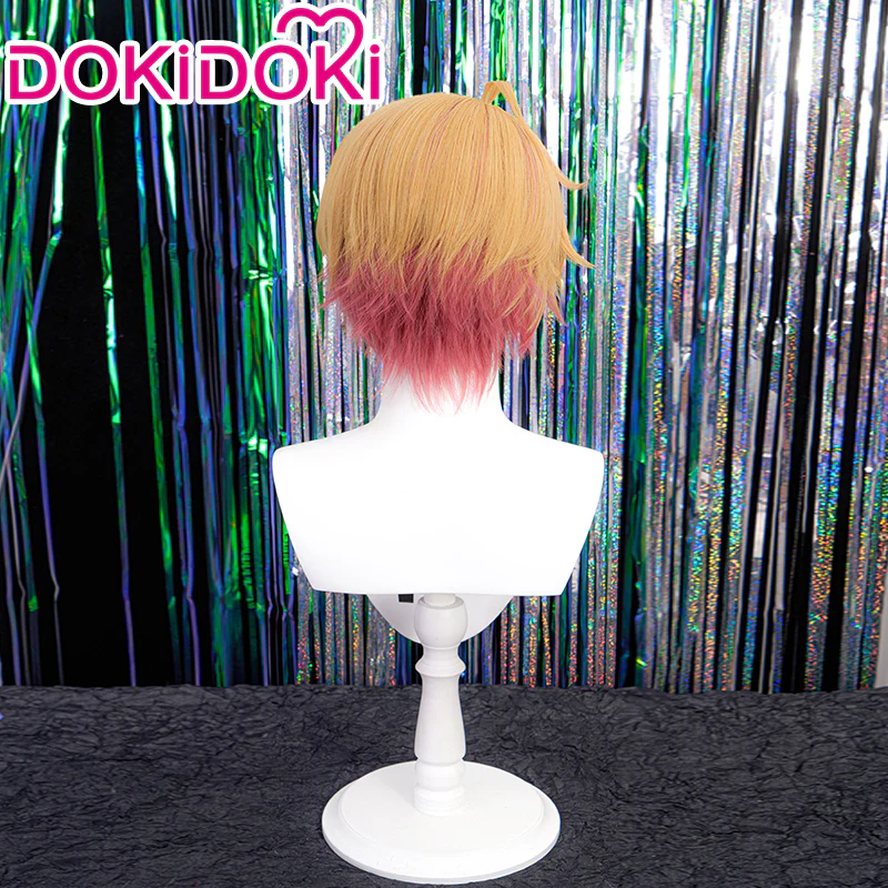 【Ready For Ship】【Gradient Ver】DokiDoki Anime Oshi no Ko Cosplay Hoshino Aquamarine Wig Short Brown Red - Image 3