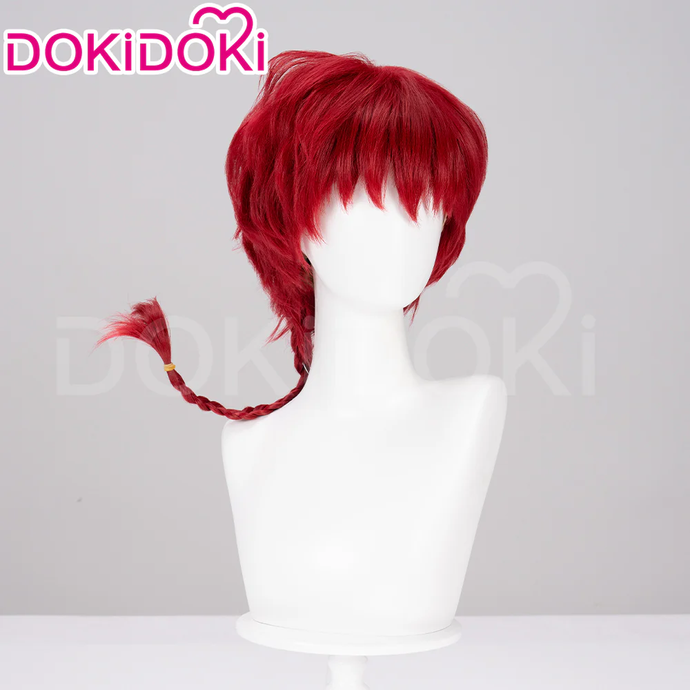 【Ready For Ship】DokiDoki Anime Ranma Nibun-no-Ichi Cosplay Ranma Wig Red Ranma1/2 - Image 3