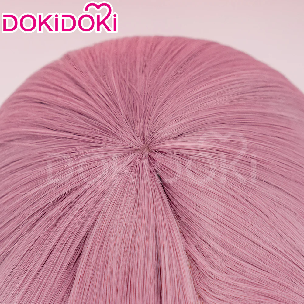 【Ready For Ship】DokiDoki Anime 2.5 Jigen no Ririsa Cosplay Amano Ririsa Wig Short Straight Pink Hair - Image 4