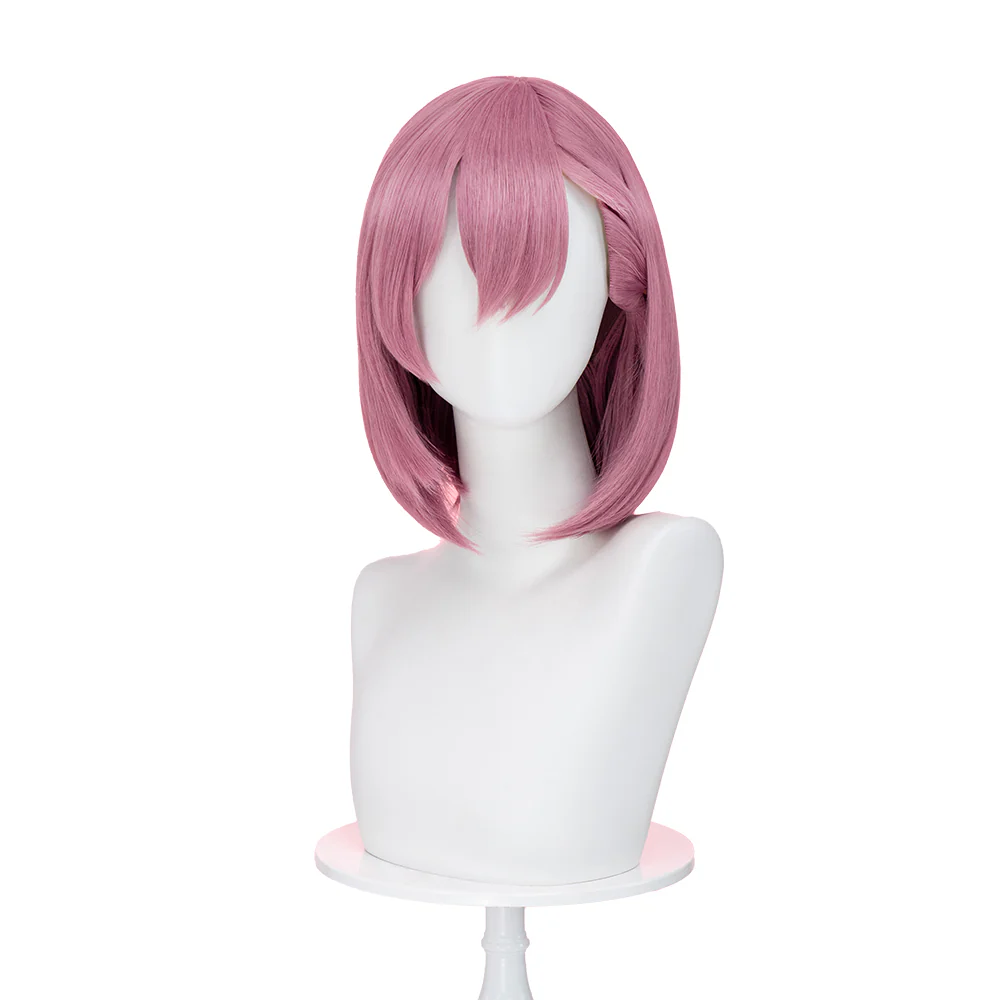 【Ready For Ship】DokiDoki Anime 2.5 Jigen no Ririsa Cosplay Amano Ririsa Wig Short Straight Pink Hair - Image 5
