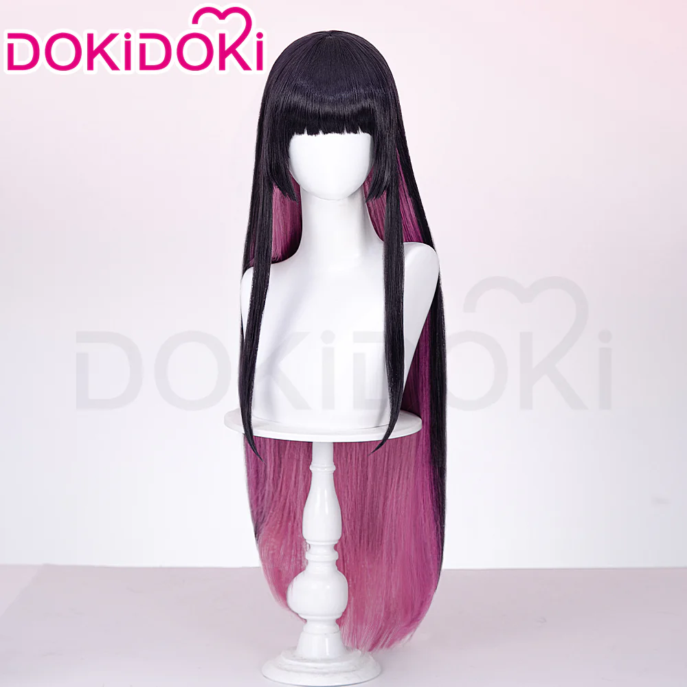 【Ready For Ship】DokiDoki Anime Rock Is a Lady's Modesty Cosplay Otoha Kurogane Wig Long Straight - Image 2