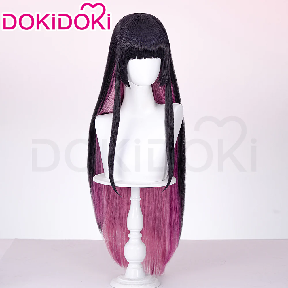 【Ready For Ship】DokiDoki Anime Rock Is a Lady's Modesty Cosplay Otoha Kurogane Wig Long Straight - Image 3