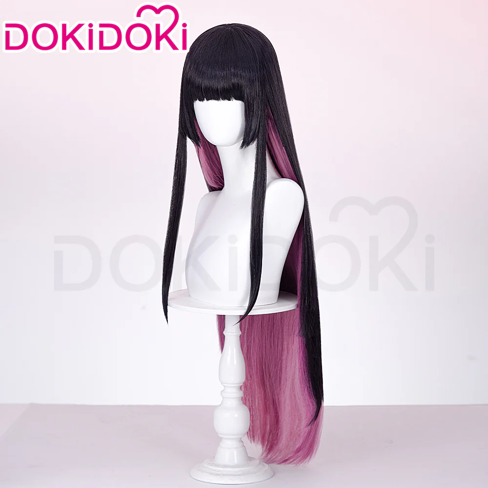 【Ready For Ship】DokiDoki Anime Rock Is a Lady's Modesty Cosplay Otoha Kurogane Wig Long Straight - Image 4