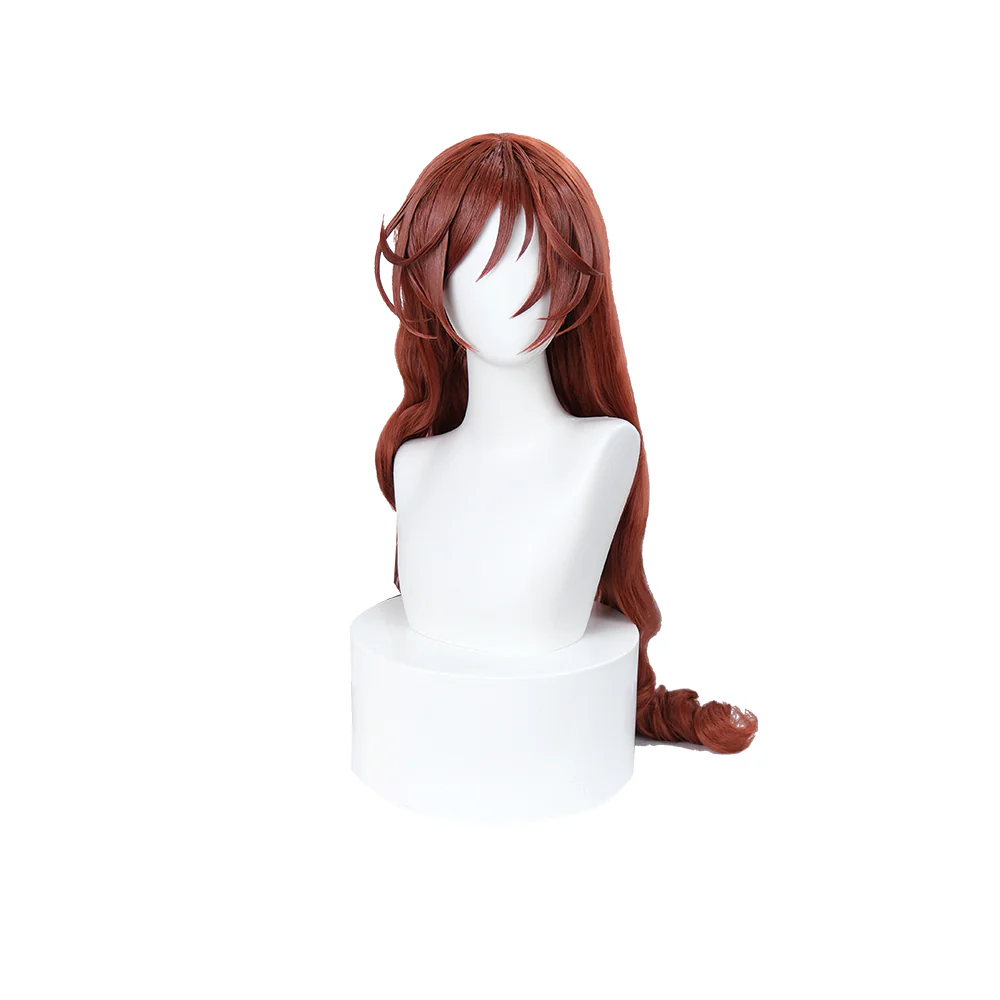 【Ready For Ship】DokiDoki Anime Rozen Maiden Cosplay Jade Stern Wig Long Curly Brown Hair Suiseiseki - Image 2